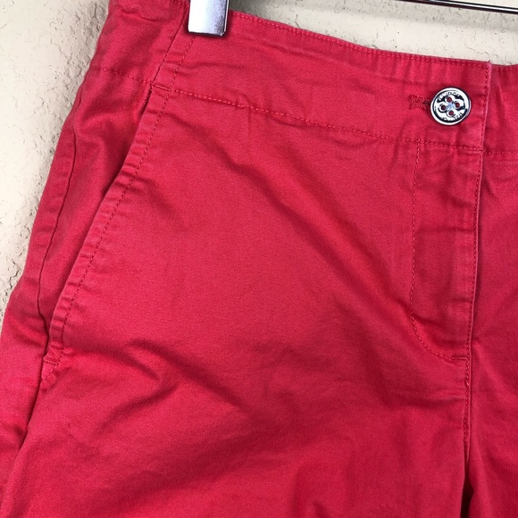 Nautica Womens Shorts, Pink Coral Flat Front 4 - Picture 7 of 8